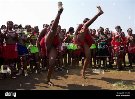 African Zulu Girls Topless Dancing